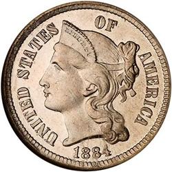 1884 Nickel 3C NGC PF67 CAM
