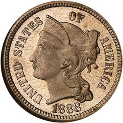 1888 Nickel 3C NGC PF67 CAM