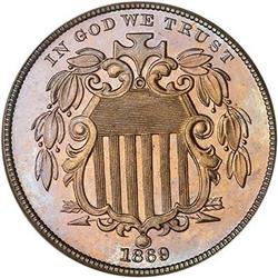 1869 Shield Nickel PCGS PR66 CAM