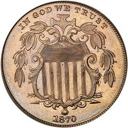 1870 Shield Nickel PCGS PR65 CAM