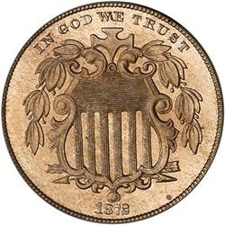 1872 Shield 5C PCGS PF66