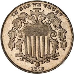 1879 Shield 5C PCGS PF66 Cameo