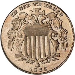 1883 Shield 5C PCGS PF66 Cameo