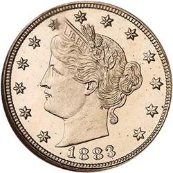 1883 Liberty Nickel. Without CENTS NGC PF67 CAM
