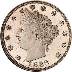 1883 Liberty Nickel. Without CENTS NGC PF66 Cameo