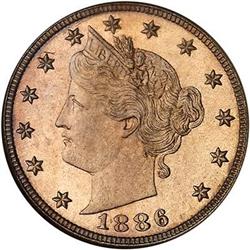 1886 Liberty Nickel NGC PF67
