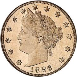 1886 Liberty Nickel PCGS PR66 Cameo