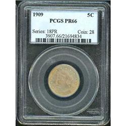 1909 Liberty Nickel PCGS PF66