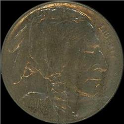1913-S Buffalo Nickel. Type 1 RAW