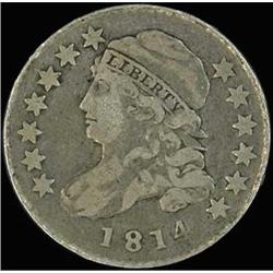 1814 Capped Bust 10C. Small date RAW