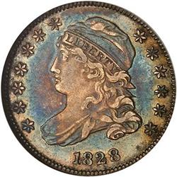 1828 Capped Bust 10C. Small date JR-1 NGC AU53