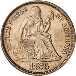 1876 Liberty Seated Dime PCGS MS64