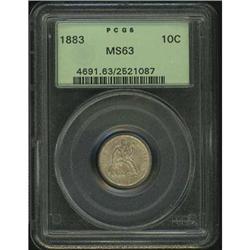 1883 Liberty Seated Dime PCGS MS63