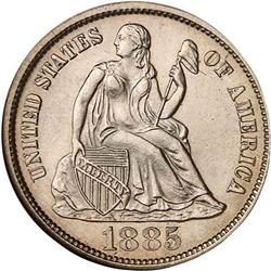 1885-S Liberty Seated Dime NGC MS65