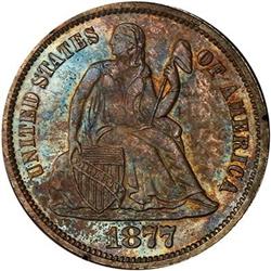 1877 Liberty Seated Dime PCGS PR64