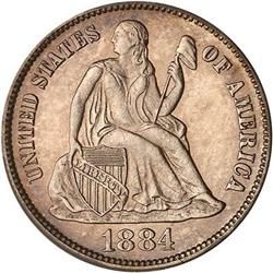 1884 Liberty Seated Dime PCGS PR65CAM