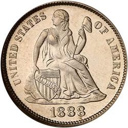 1888 Liberty Seated 10C NGC PF67 CAM