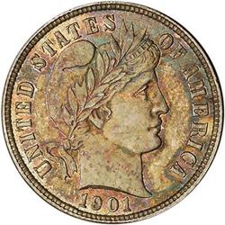 1901 Barber Dime PCGS MS64