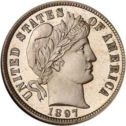 1897 Barber Dime NGC PF66 Cameo