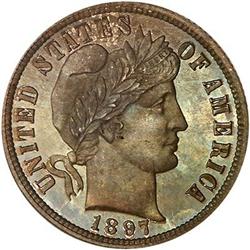 1897 Barber Dime PCGS PR65
