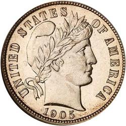1905 Barber Dime NGC PF67 CAM