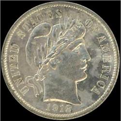 1912 Barber Dime RAW