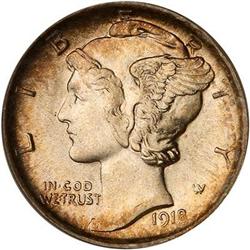 1918-D Mercury Dime PCGS MS65