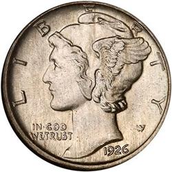 1926-D Mercury Dime NGC MS65 FB