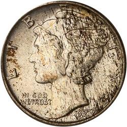 1927-S Mercury Dime PCGS MS64 FB