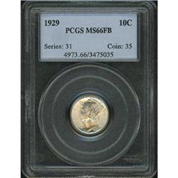 1929 Mercury Dime PCGS MS66 FB