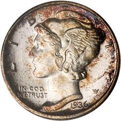 1936-D Mercury 10C NGC MS67 Star FB