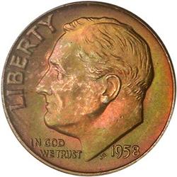 1958-D Roosevelt Dime PCGS MS66FB