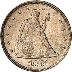 1875-S Twenty Cents PCGS MS66