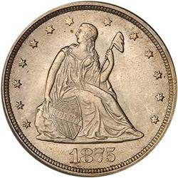 1875-S Twenty Cents PCGS MS65