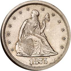1875-S Twenty Cents NGC MS65
