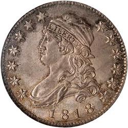 1818 Capped Bust Quarter Dollar NGC MS65