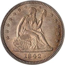 1842-O 50C Large date PCGS MS64
