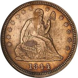 1844-O Liberty Seated 25C NGC MS62
