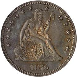 1876 Liberty Seated 25c PCGS PF63