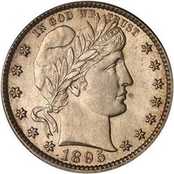 1895-O Barber Quarter Dollar PCGS MS64