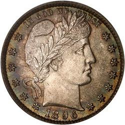 1896 Barber Quarter Dollar PCGS MS64