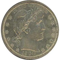 1908-D Barber Quarter Dollar RAW