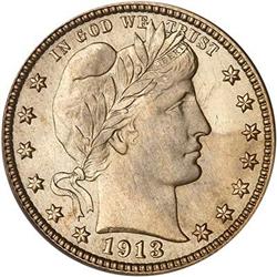 1913 Barber Quarter Dollar PCGS MS65