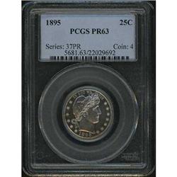 1895 Barber Quarter Dollar PCGS PR63