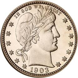 1903 Barber Quarter Dollar NGC PF68 CAM