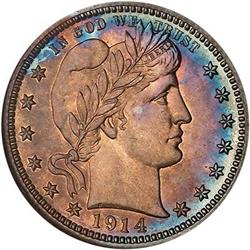 1914 Barber Quarter Dollar NGC PF64