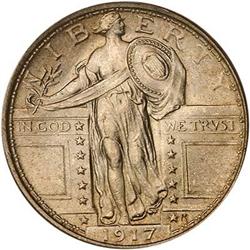 1917 Lib Standing Quarter Dollar Type 1 PCGS MS65 FH