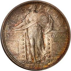 1917-D Liberty Standing 25C. Type 1 NGC MS66 FH