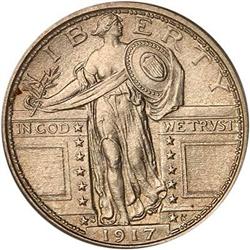 1917-S Lib Standing Quarter Dollar Type 1 PCGS MS65 FH