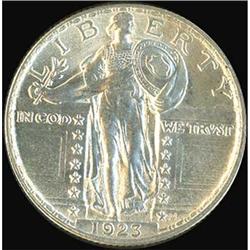 1923 Liberty Standing 25C RAW
